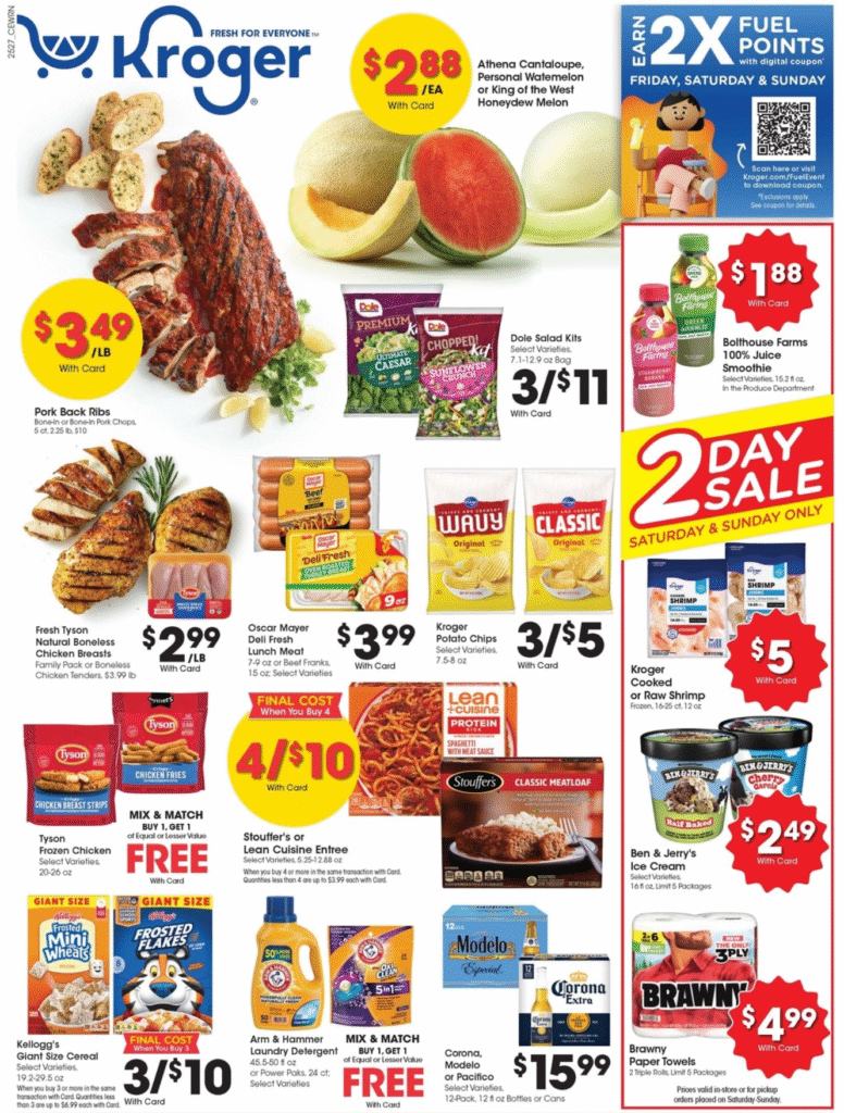 WEEKLY KROGER AD 6TH August