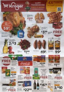 Kroger weekly ad - Thanksgiving (19th nov - 27th nov)