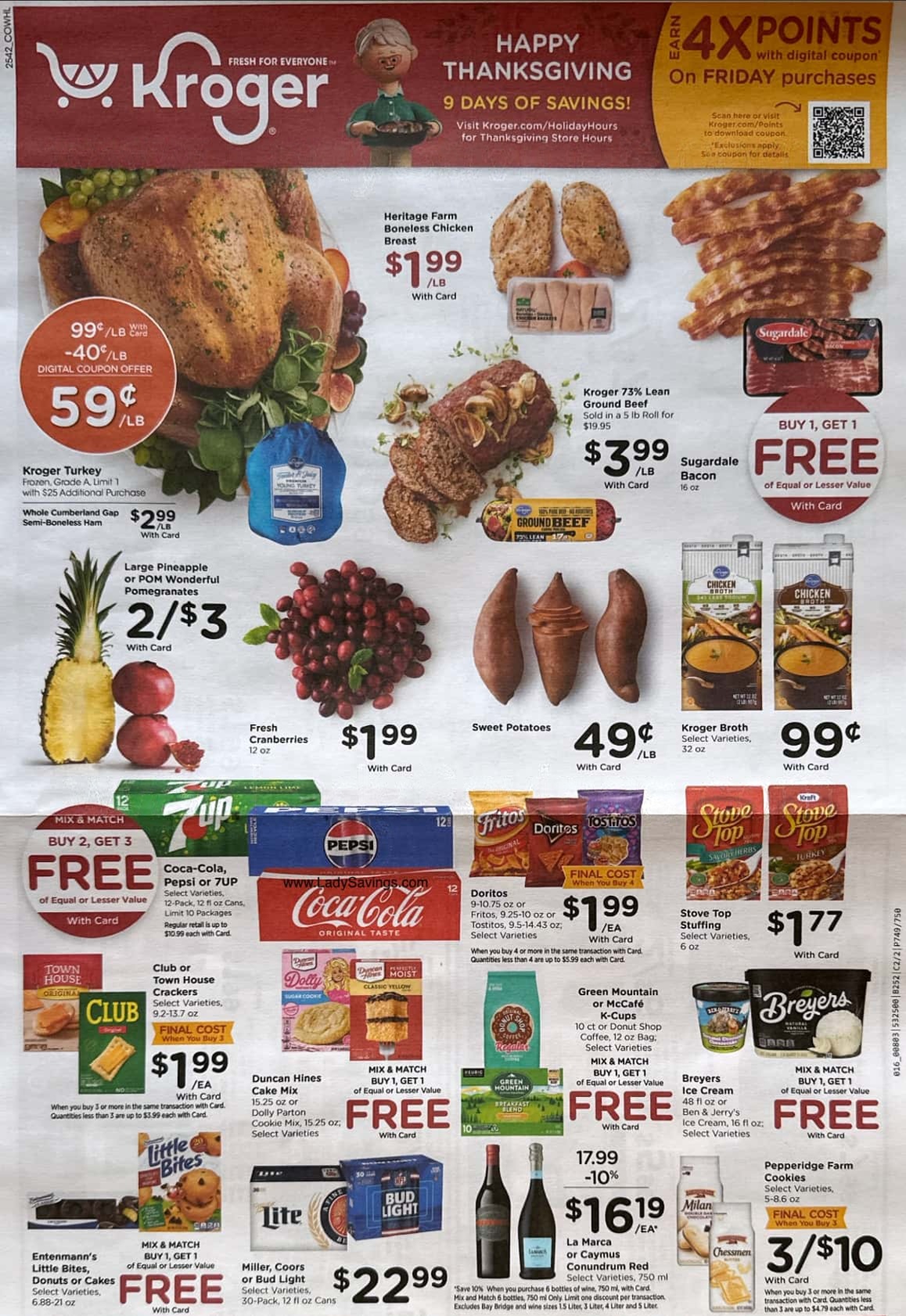 Kroger weekly ad - Thanksgiving (19th nov - 27th nov)